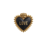 Dessous de verre en vinyle — modèle Gold Heart Love