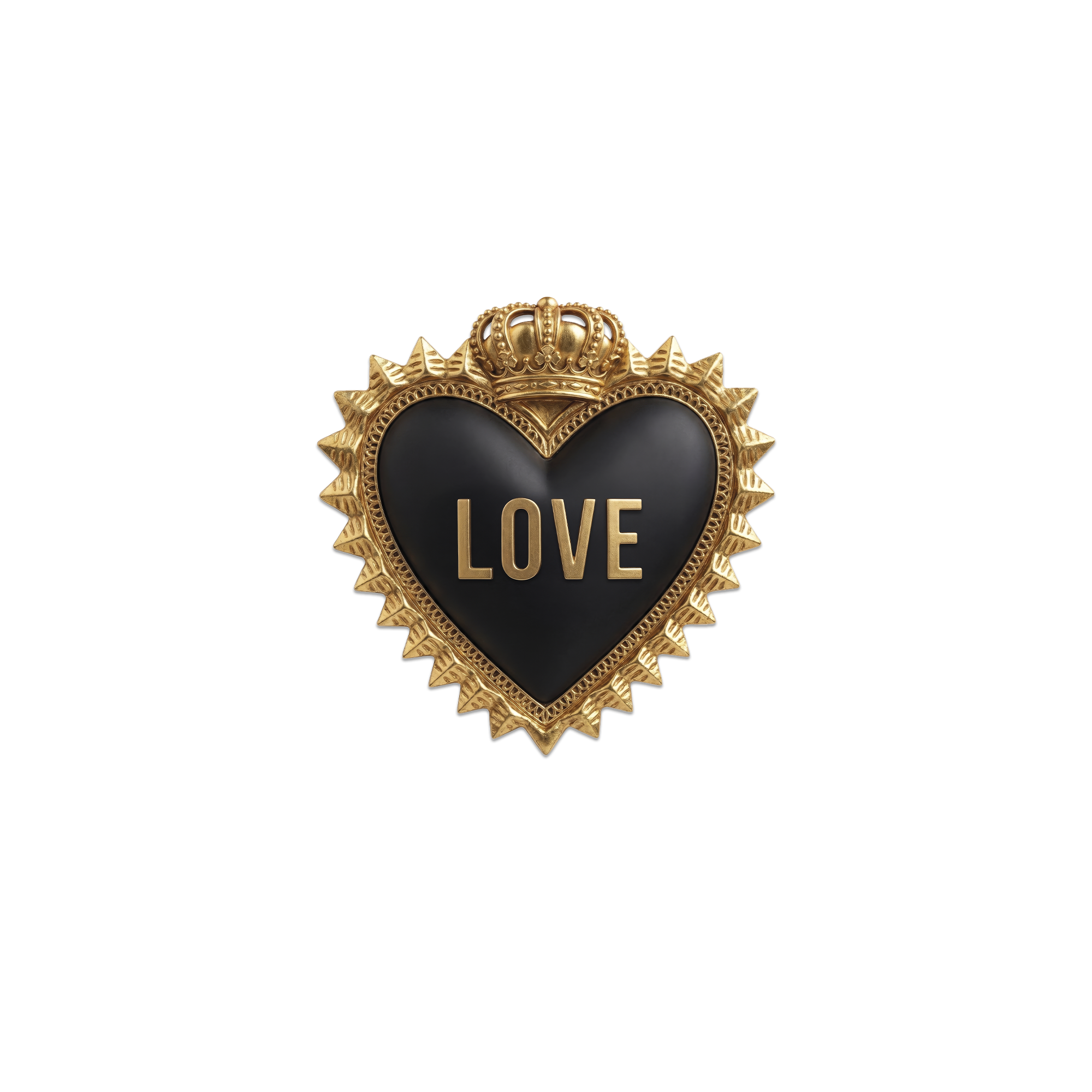 Lot de 6 dessous de verre Vinyle Gold Heart Love