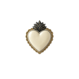 Dessous de verre en vinyle — modèle Gold Heart Pearly
