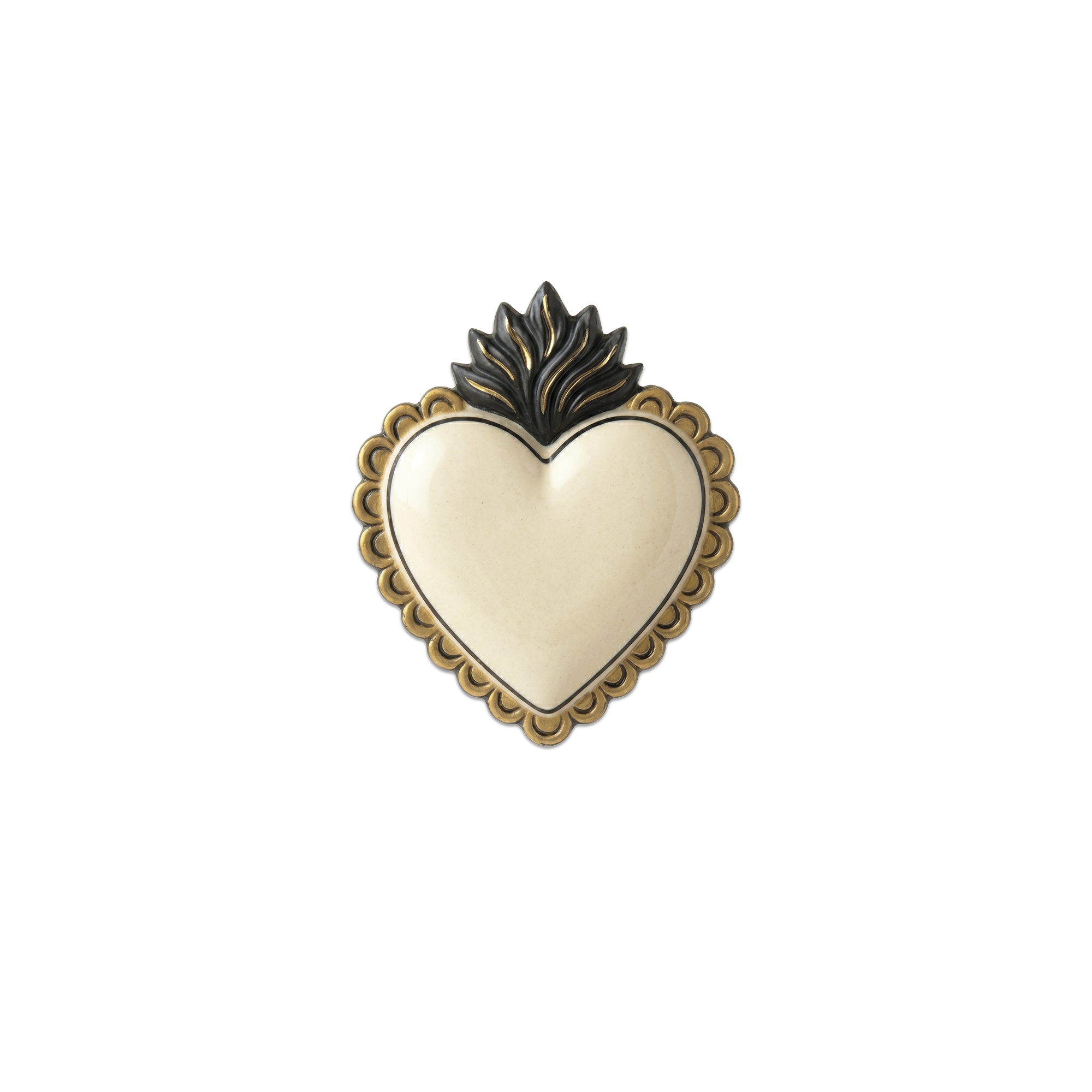 Lot de 6 dessous de verre Vinyle Gold Heart Pearly