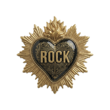 Set de table en vinyle — modèle Gold Heart Rock