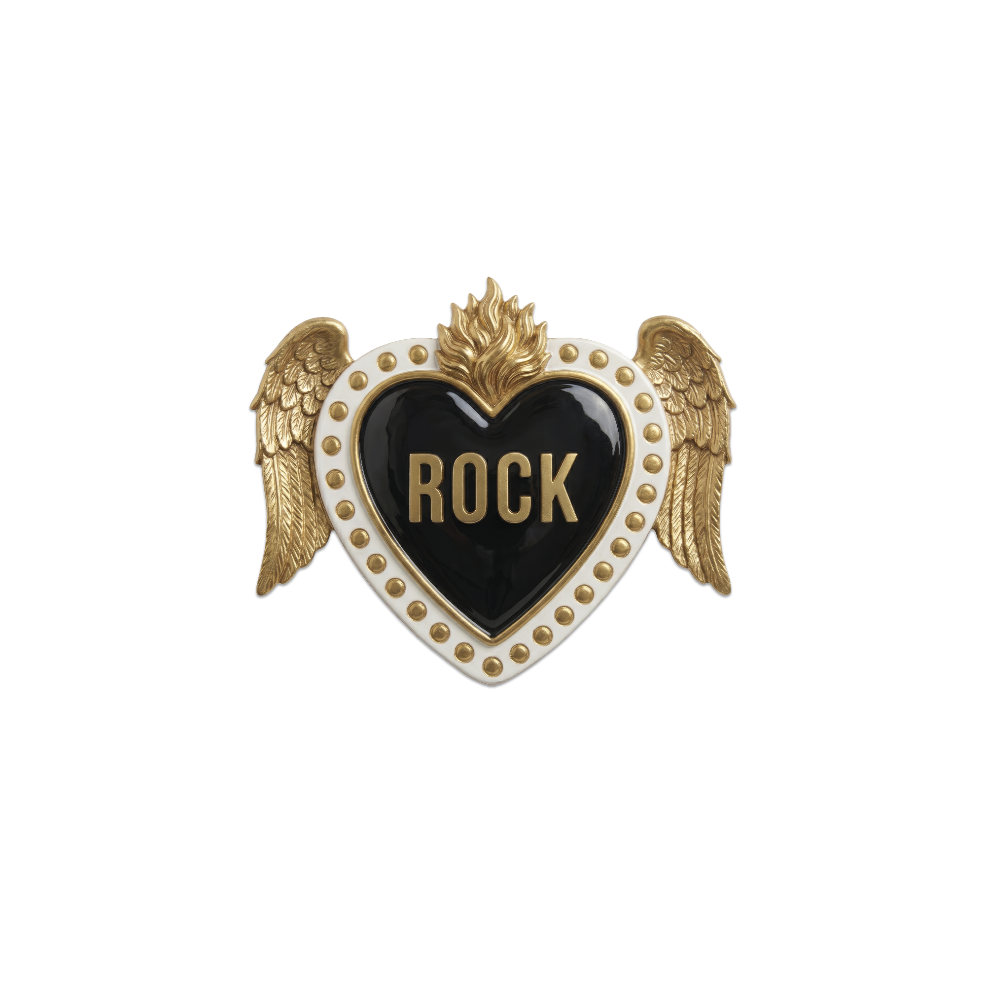 Lot de 6 dessous de verre Vinyle Gold Heart Wings