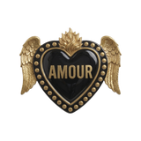 Set de table en vinyle — modèle Gold Heart Amour