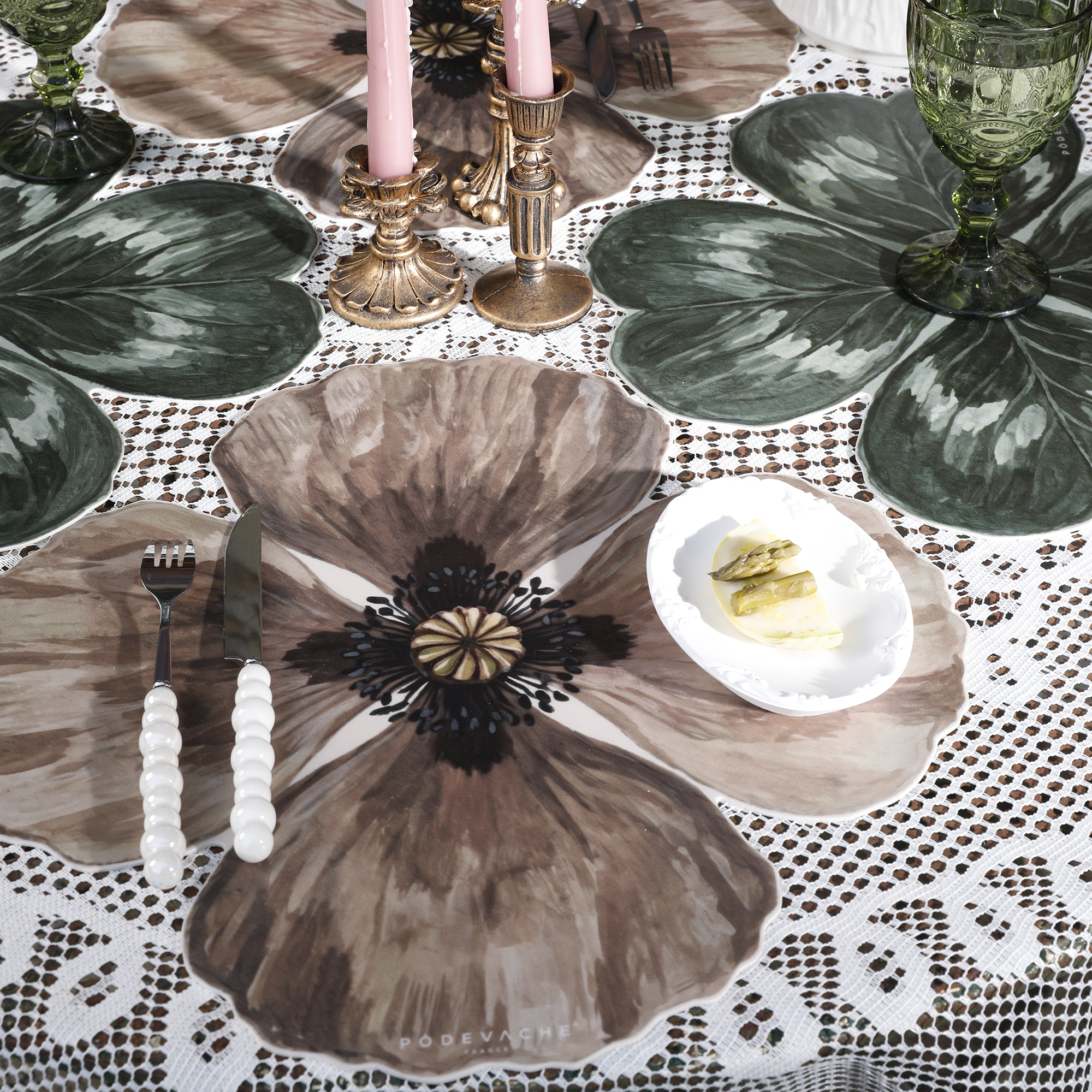 Set de table vinyle Coquelicot