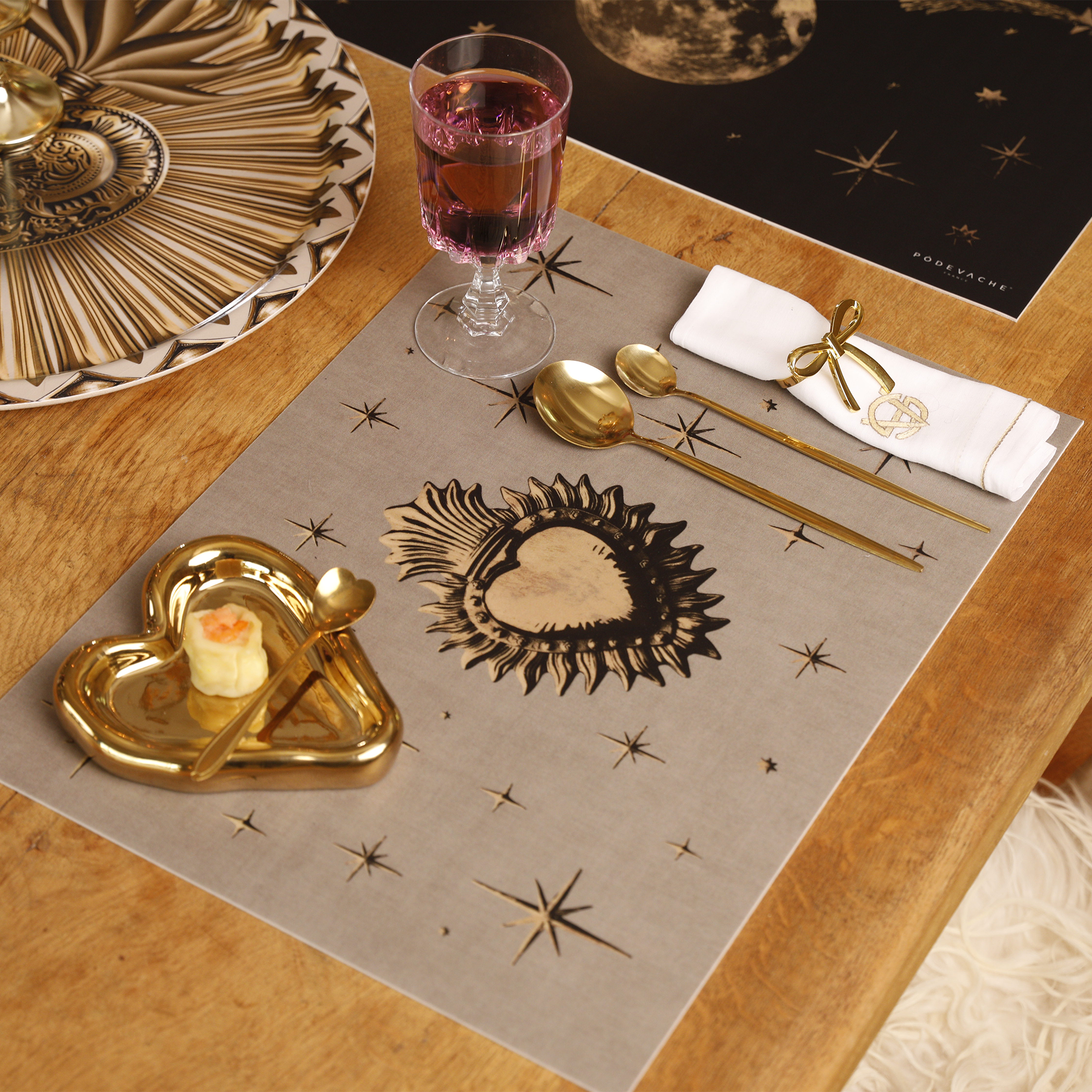 Set De Table Vinyle Sky Heart