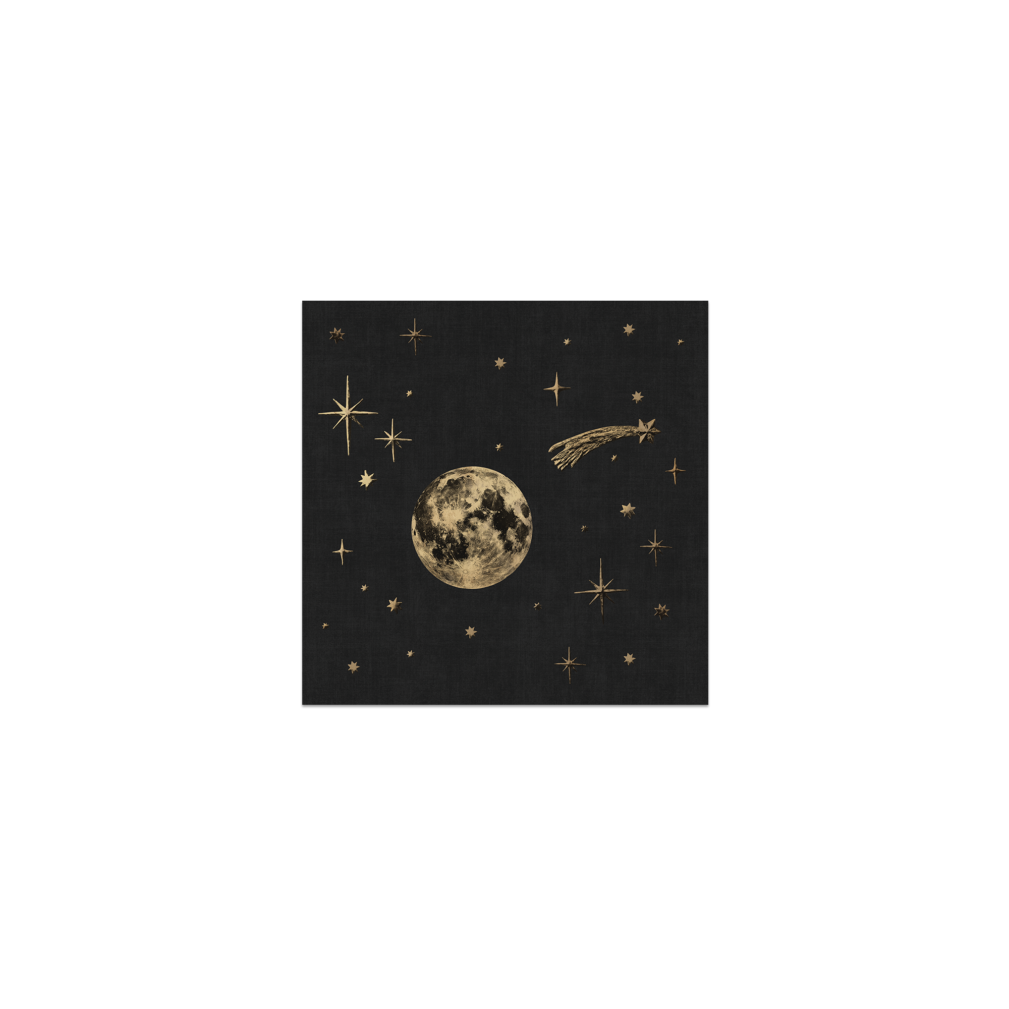 Lot de 6 dessous de verre Vinyle Sky Moon