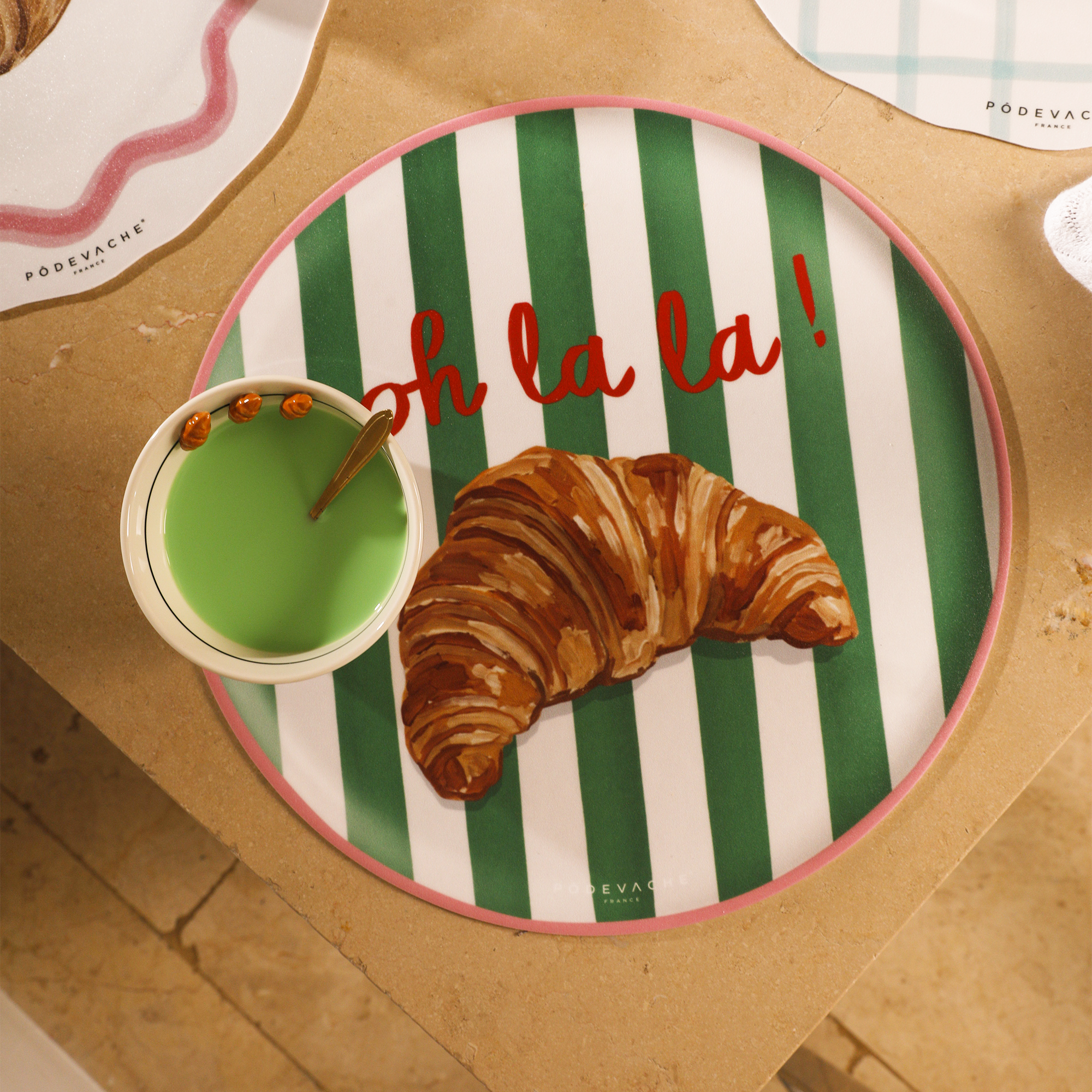 Set de table vinyle Croissant