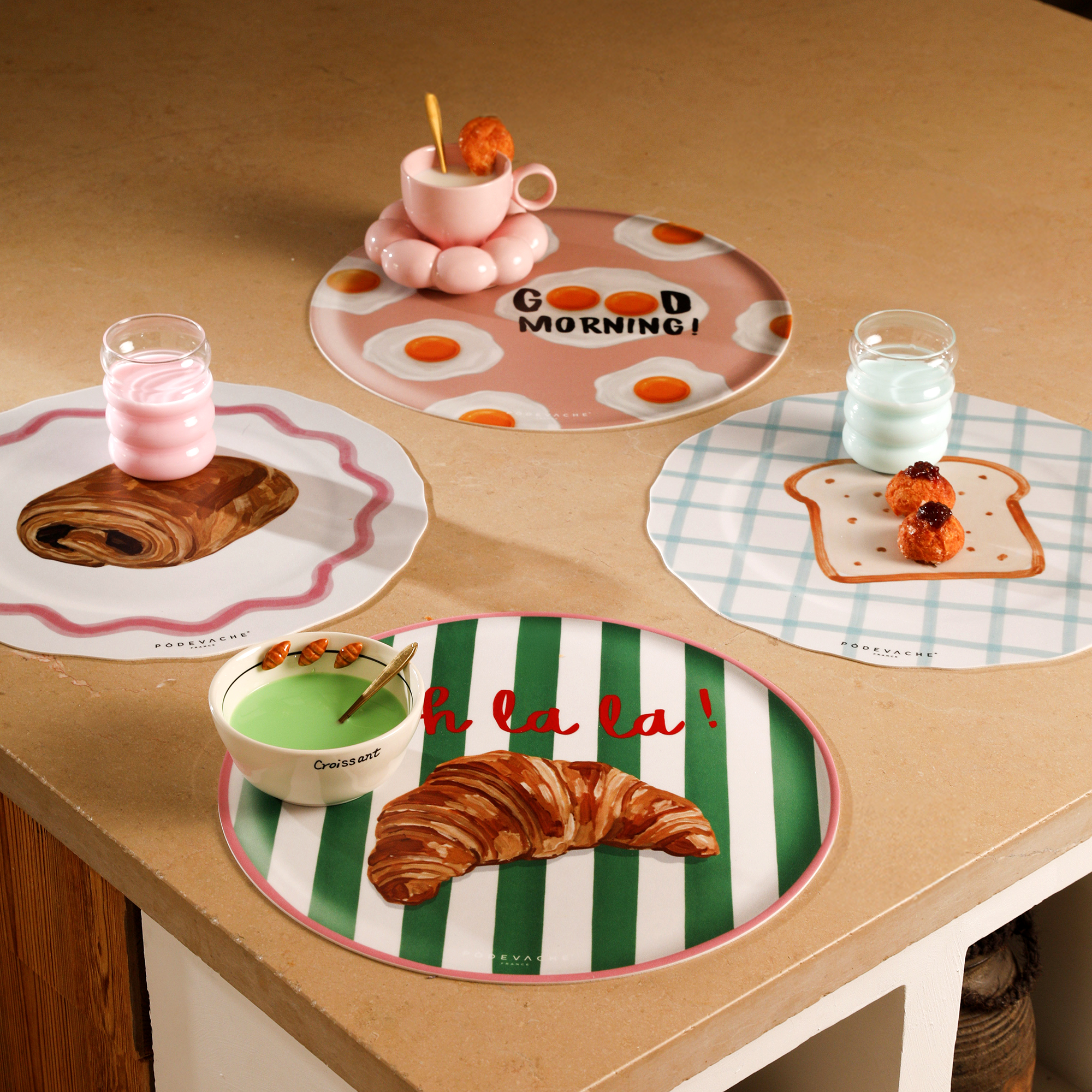 Set de table vinyle Croissant