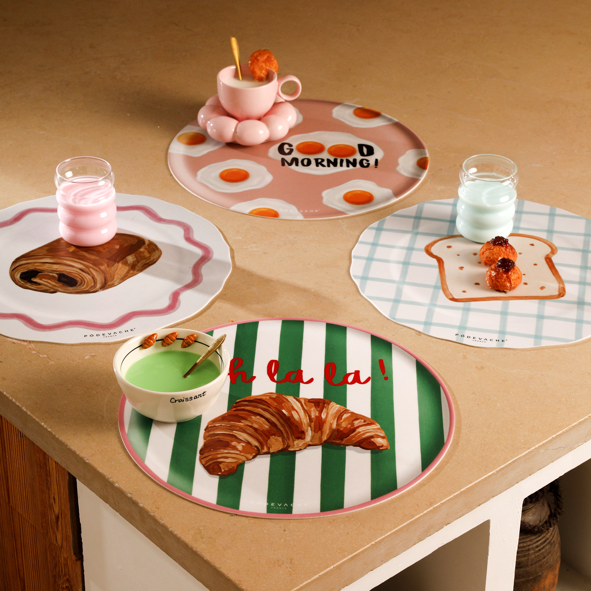Set de table vinyle Pain au Chocolat
