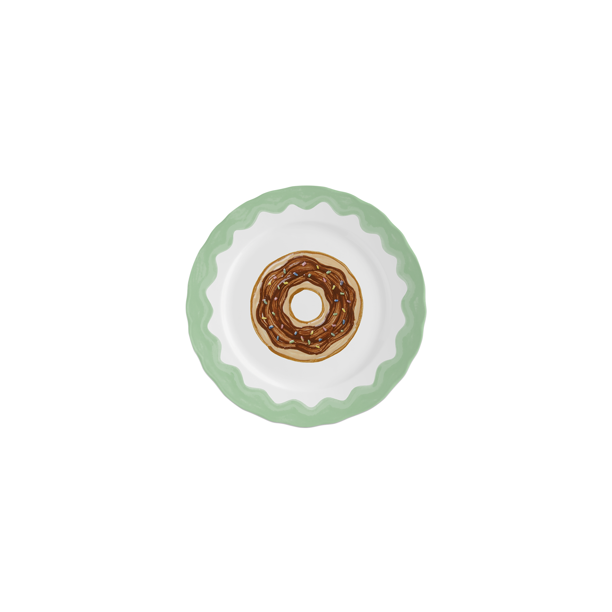 Lot de 6 dessous de verre vinyle Donut