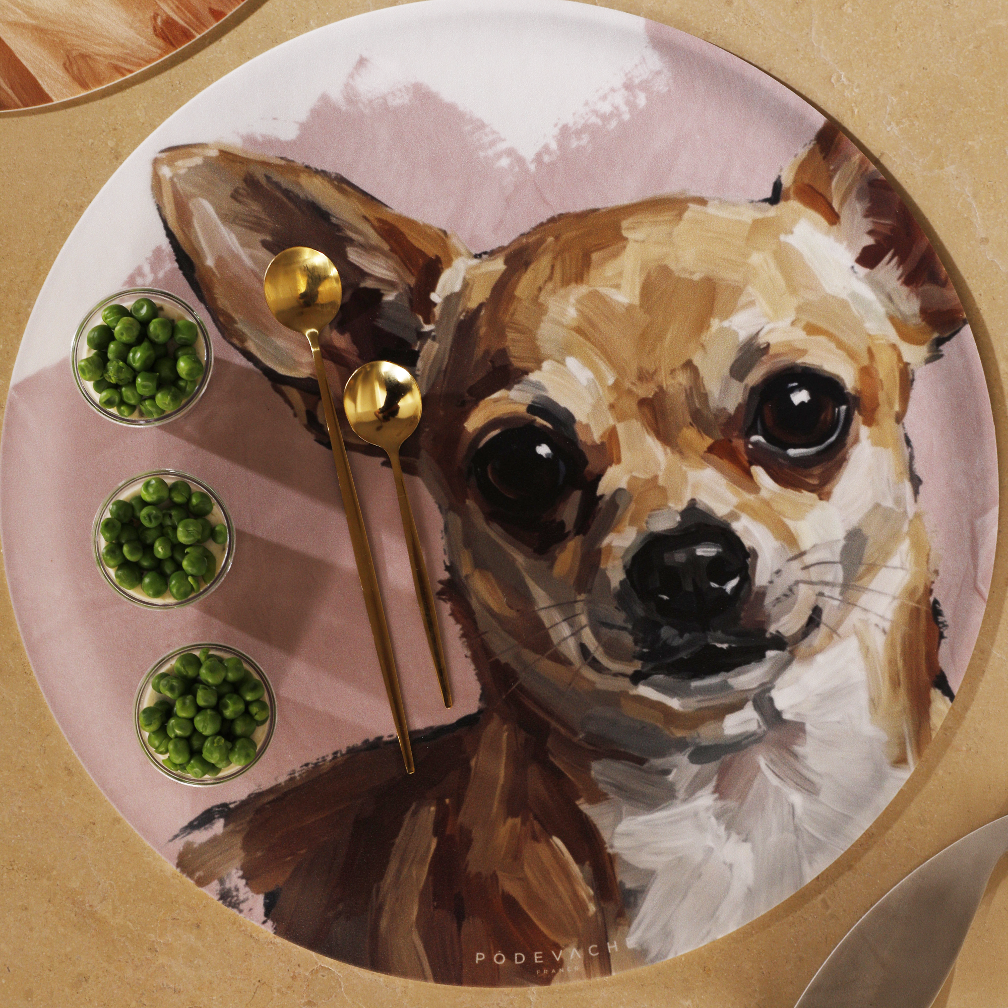 Set De Table Vinyle Chihuahua