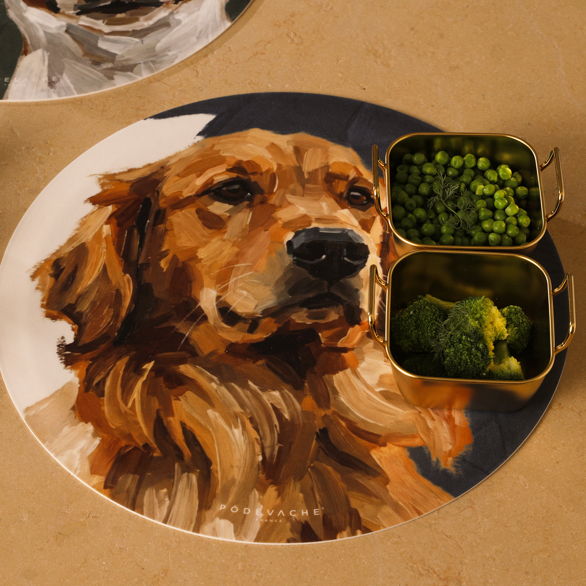 Set De Table Vinyle Golden Retriever