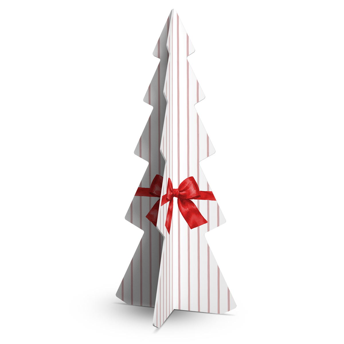 Sapin de Noël PVC Red Stripes large
