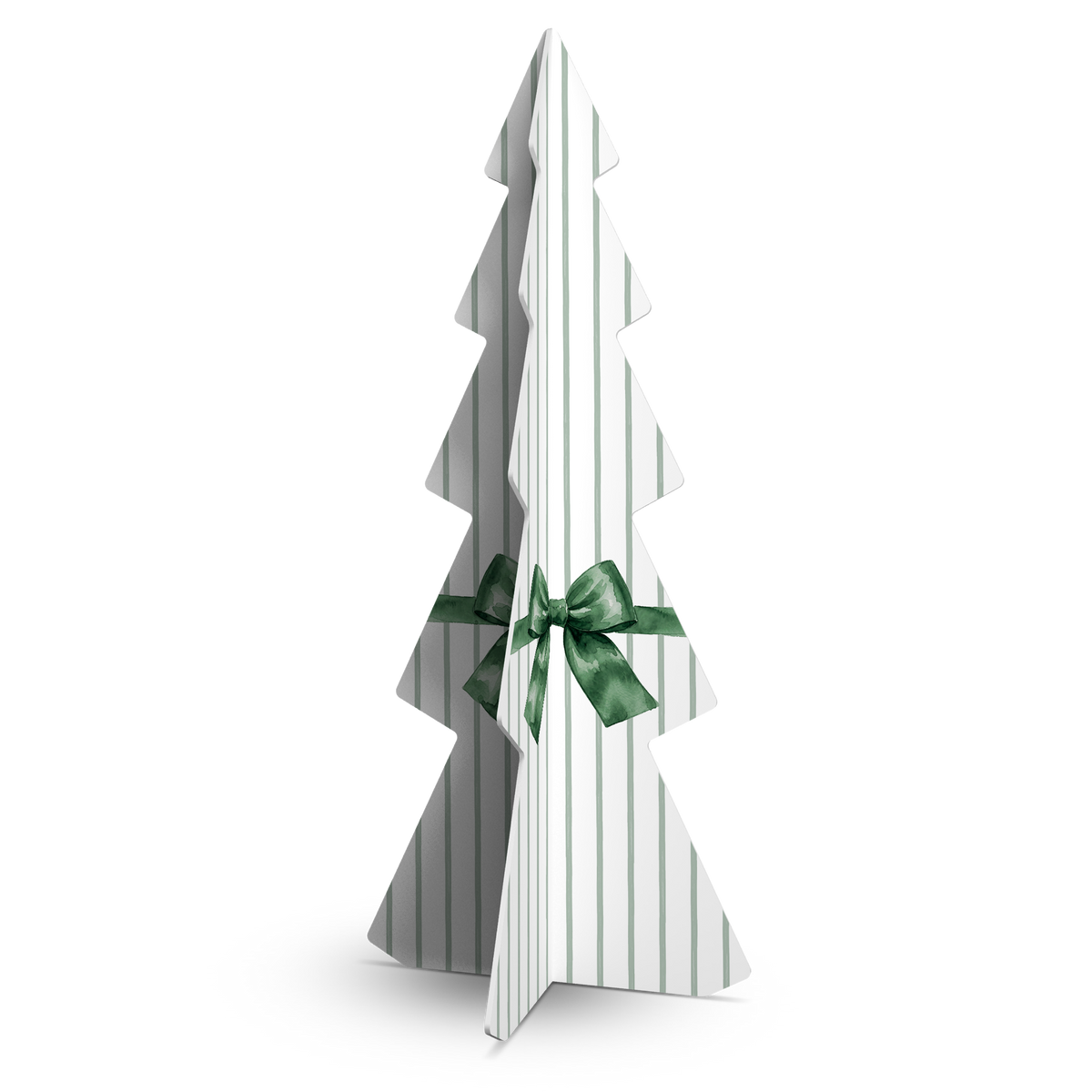 Sapin de Noël PVC Green Stripes large