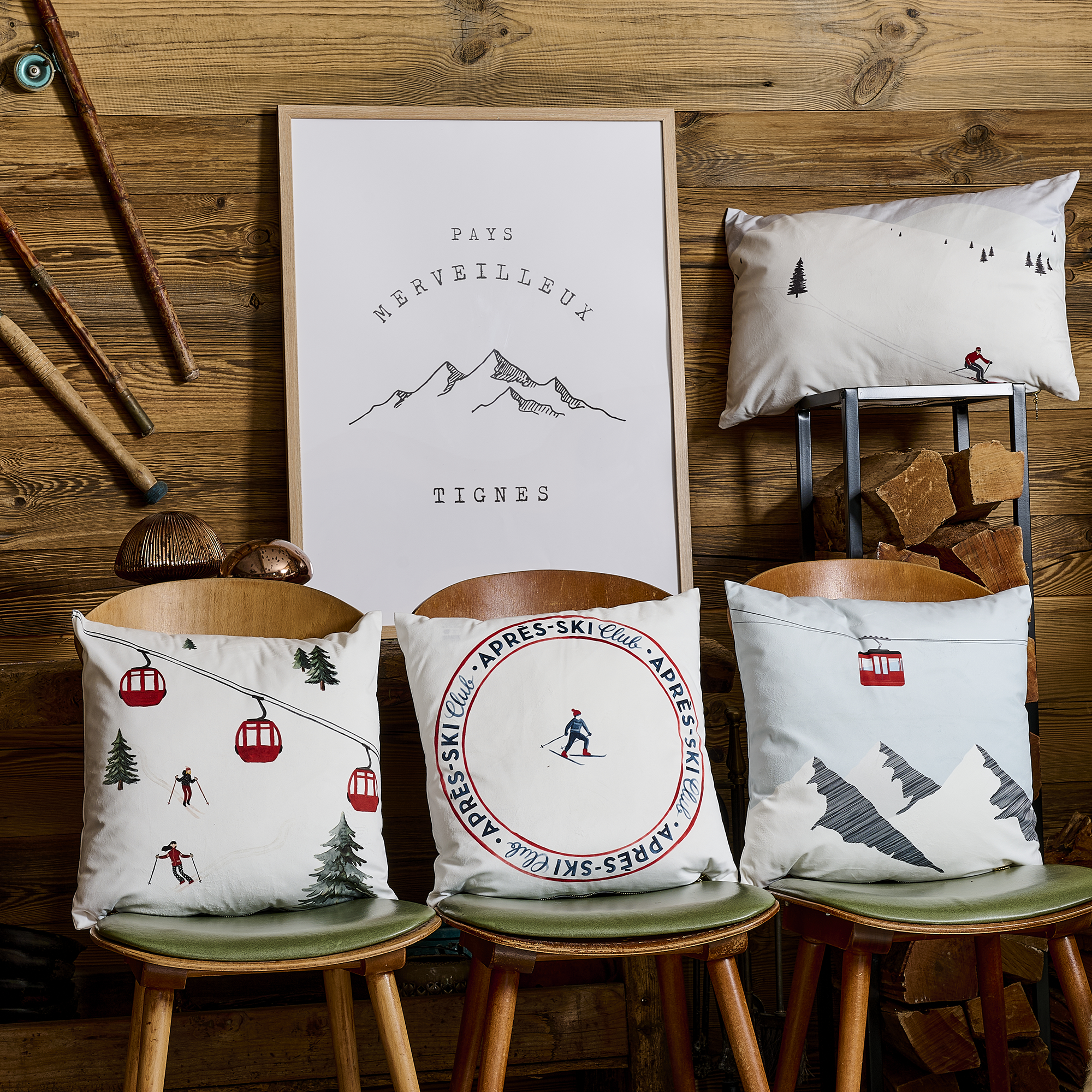 Coussin Velours Zugspitze
