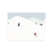 Ski panel vinyl placemat