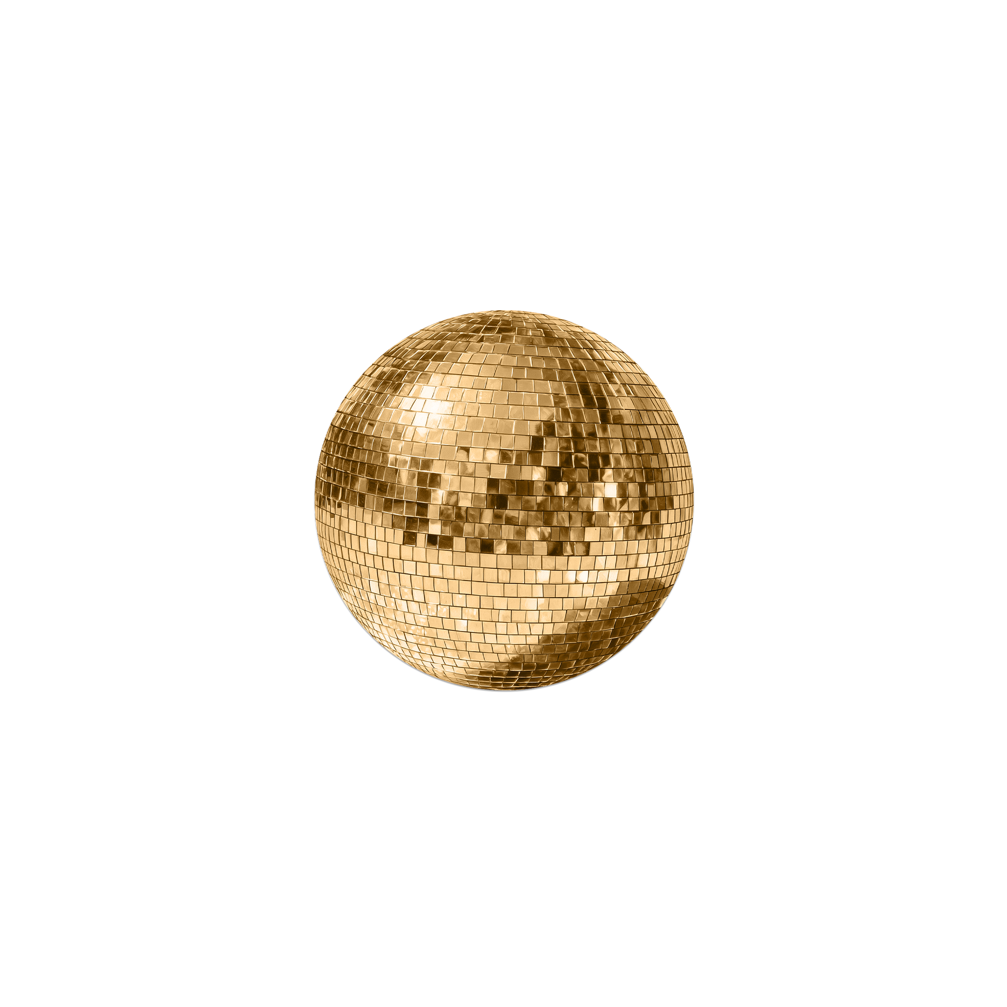 Lot de 6 dessous de verre vinyle Disco Ball