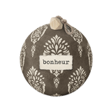 Set de table en vinyle rond — modèle Boule Bonheur, décor de Noël