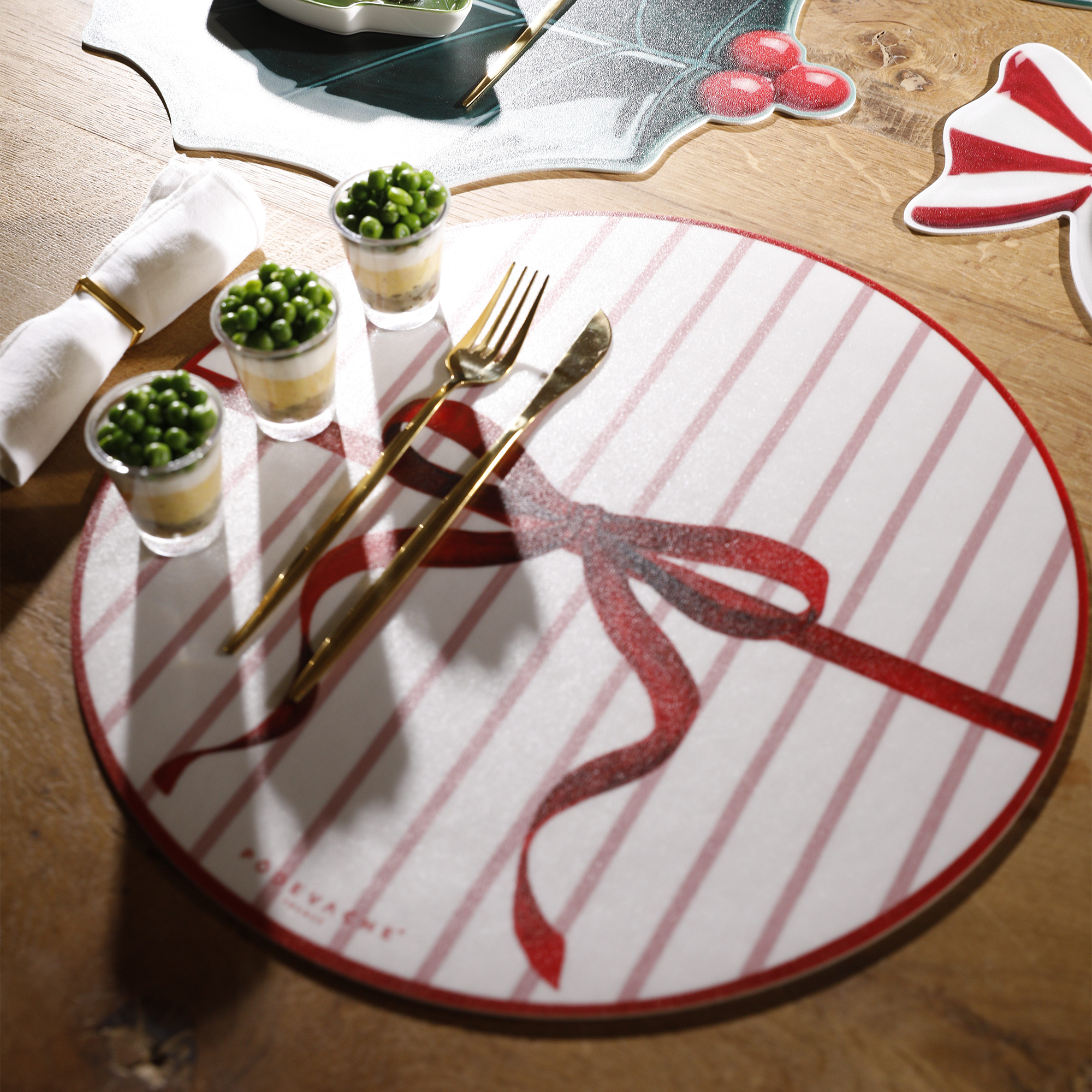 Set De Table Vinyle Stripes Knot