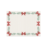 Set de table rectangulaire — modèle Christmas Bows, décor de Noël