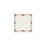 Dessous de verre en vinyle carré — modèle Christmas Bows, décor de Noël