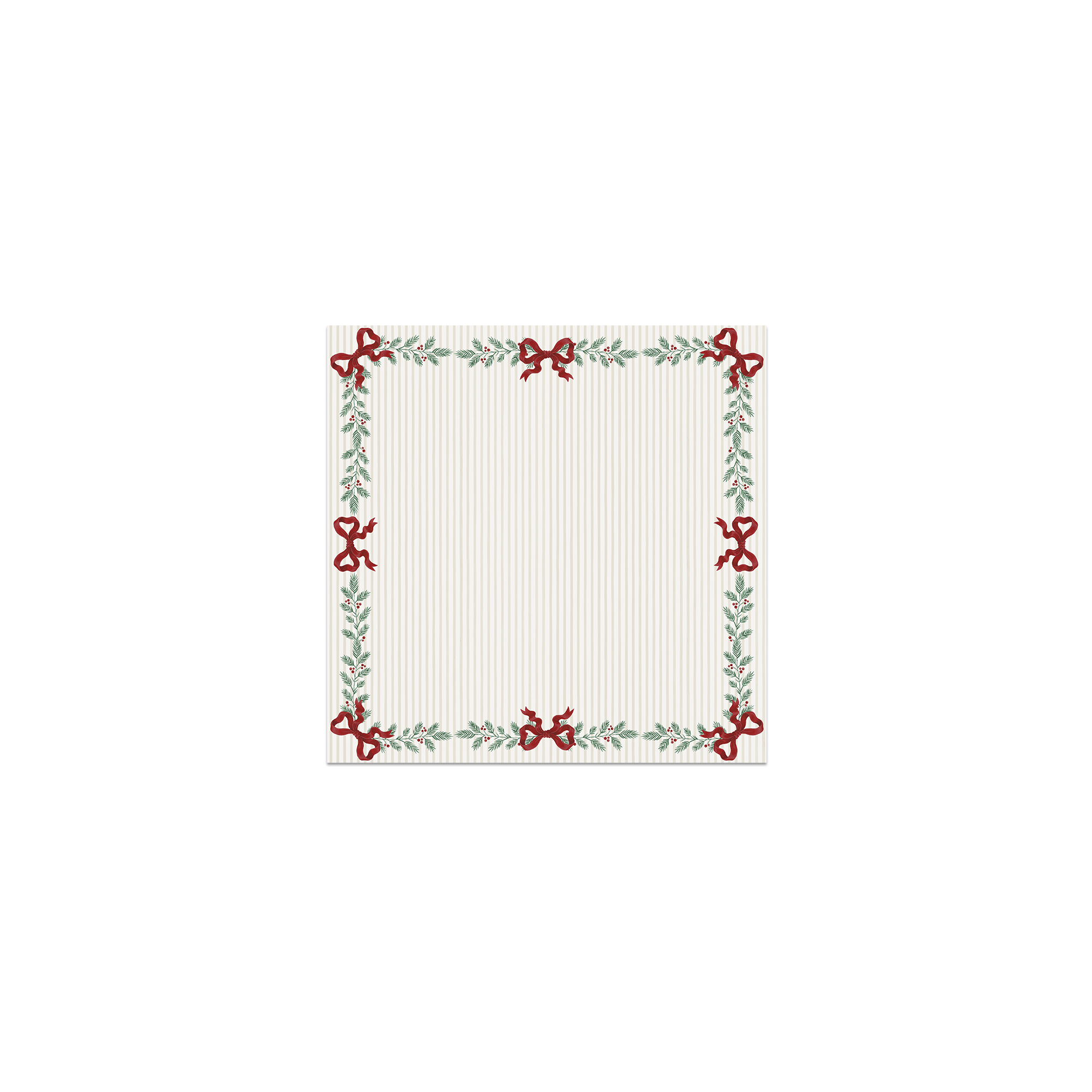 Lot de 6 dessous de verre Vinyle Christmas Bows