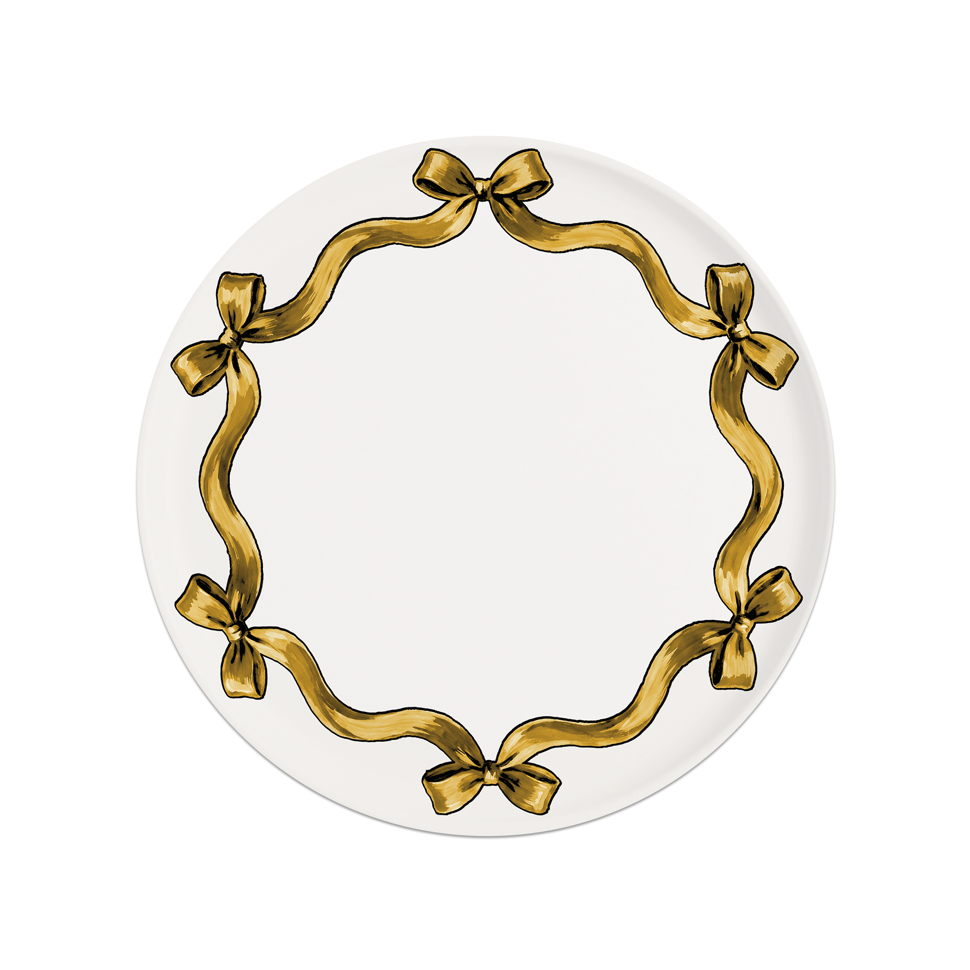 Set De Table Vinyle Chritmas Gold Plate