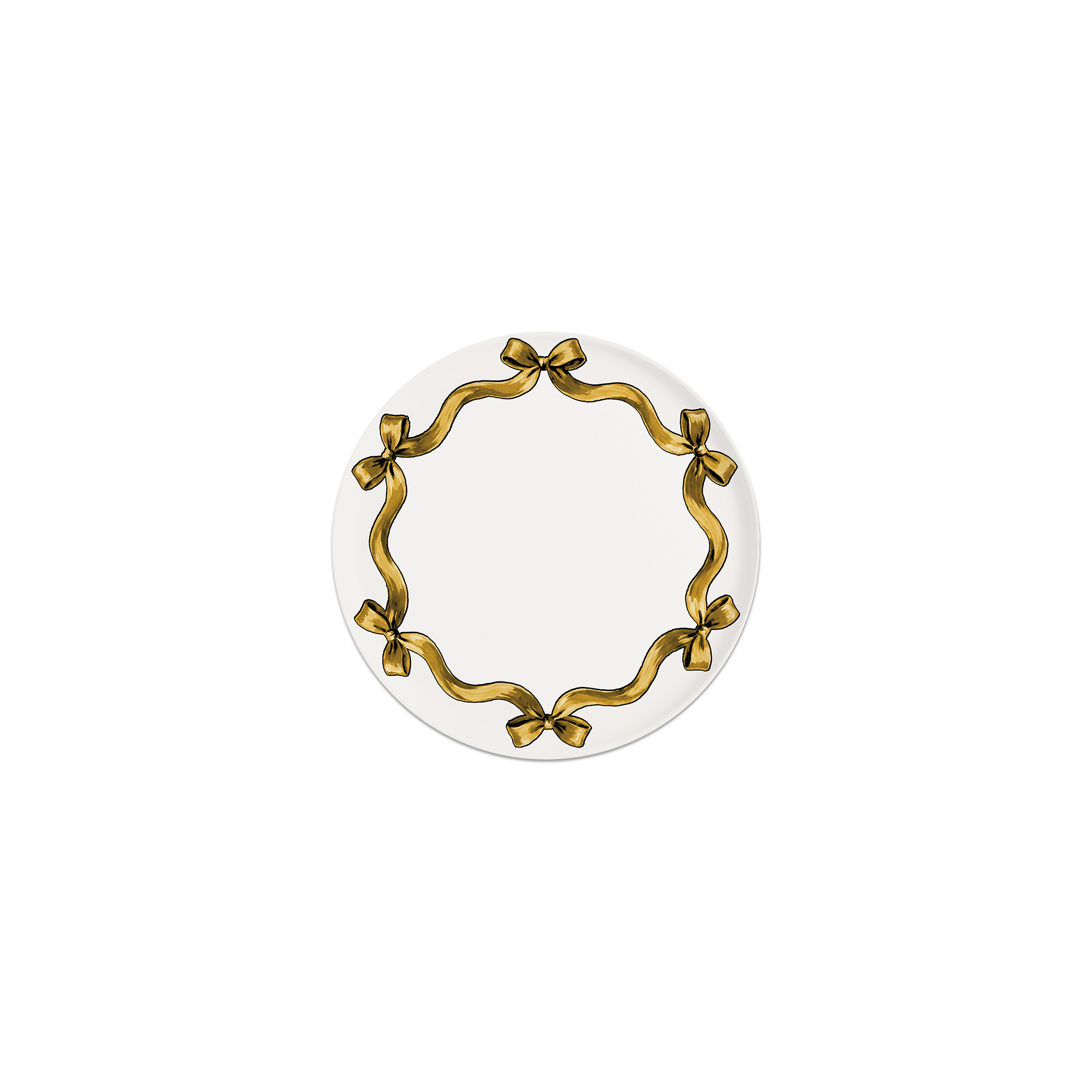 Lot de 6 dessous de verre Vinyle Chritmas Gold Plate