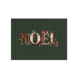 Set de table rectangulaire — modèle Christmas Green Bows, décor de Noël