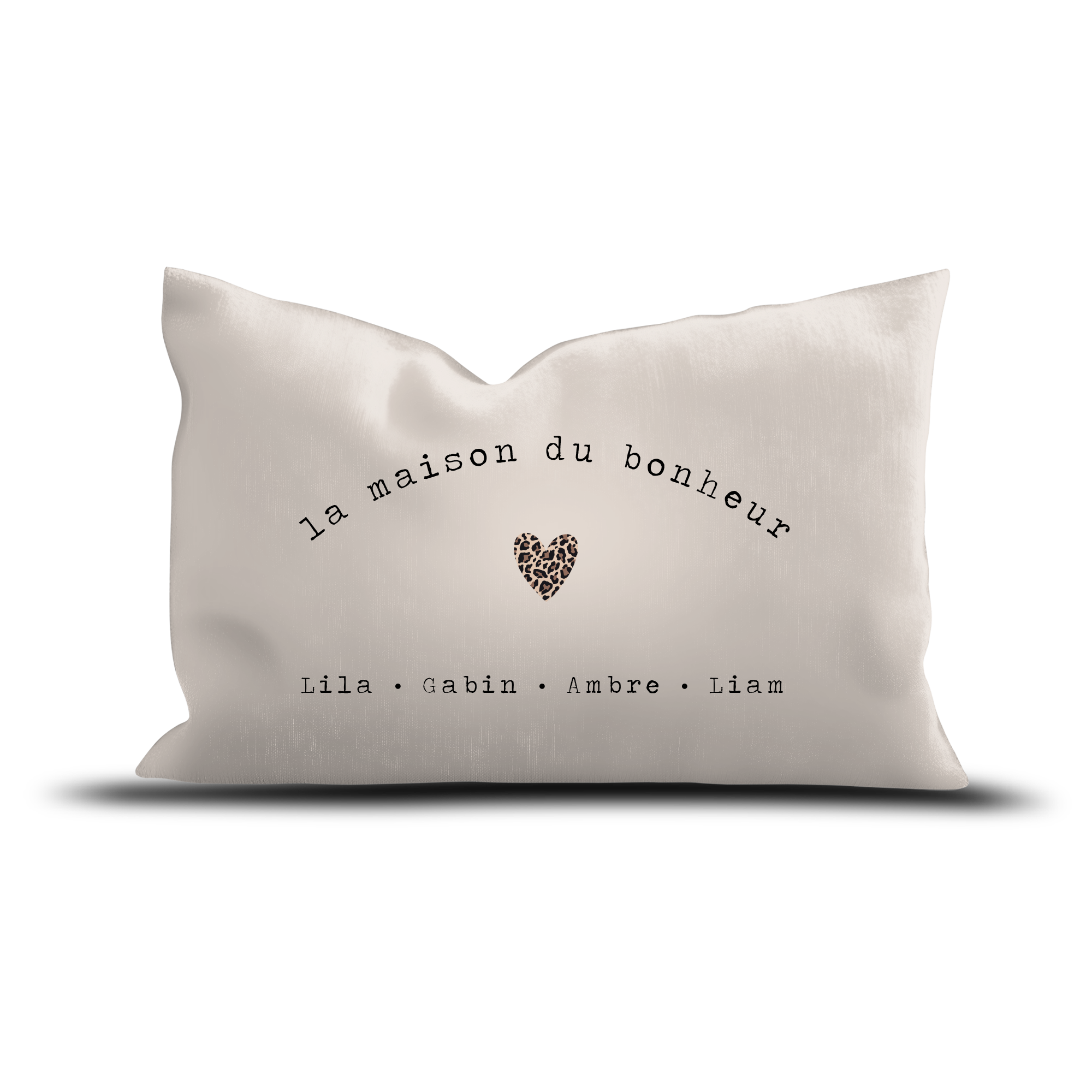 Coussin Velours Personnalisé La Maison du Bonheur I