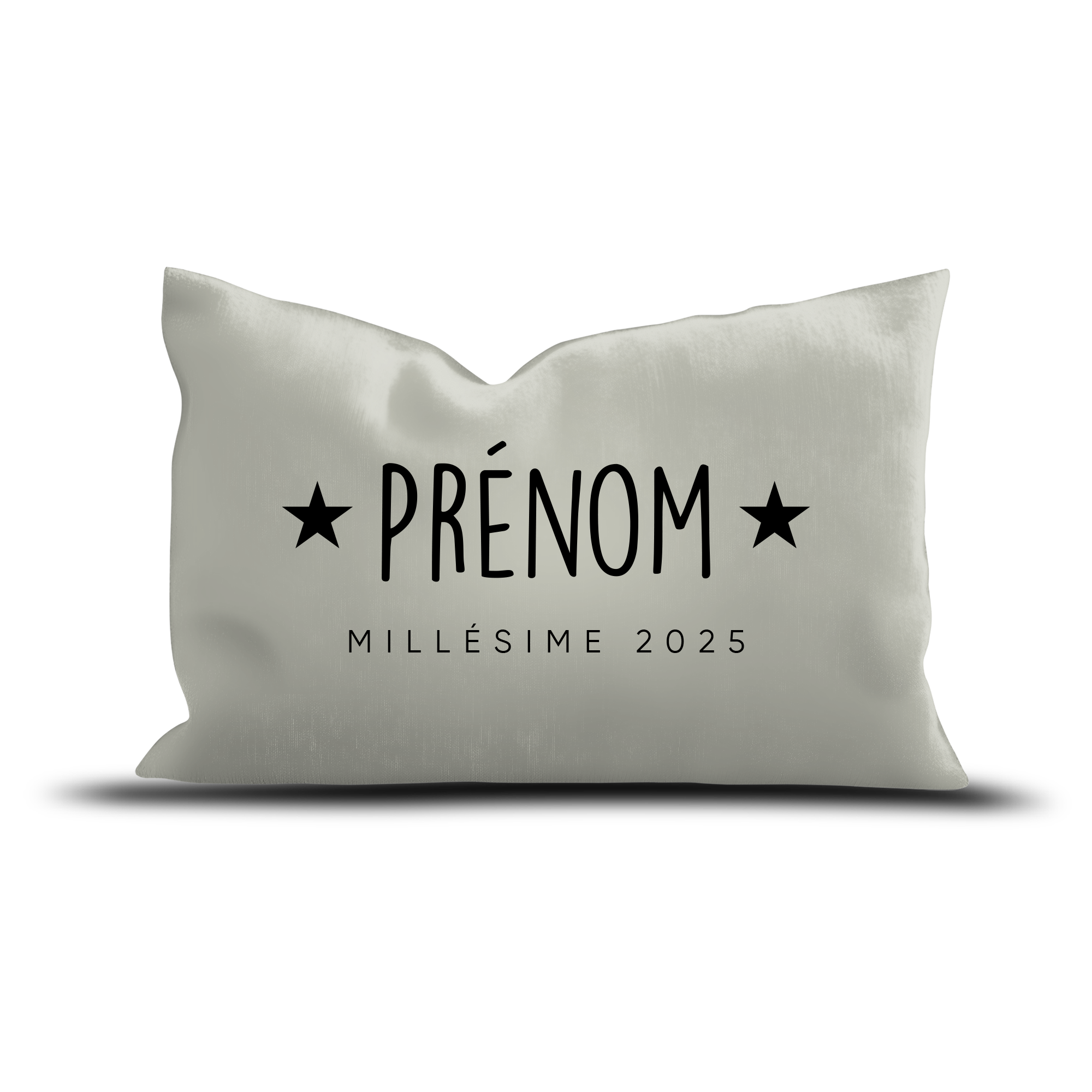 Coussin Velours Personnalisé Millésime Vert