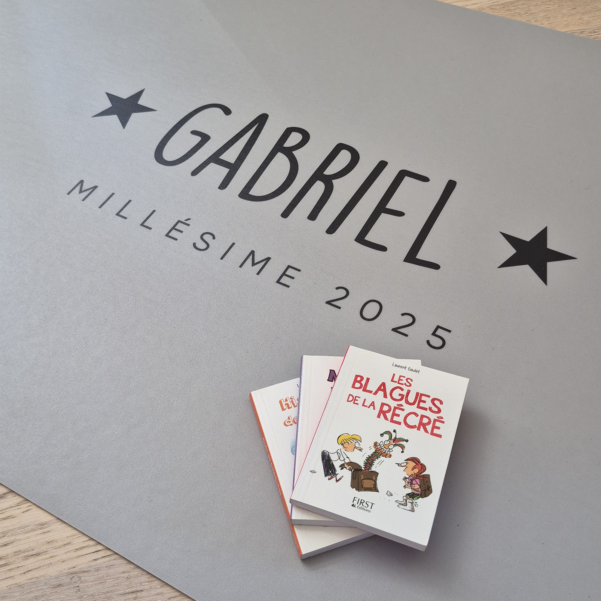 Tapis vinyle personnalisé Millésime Vert