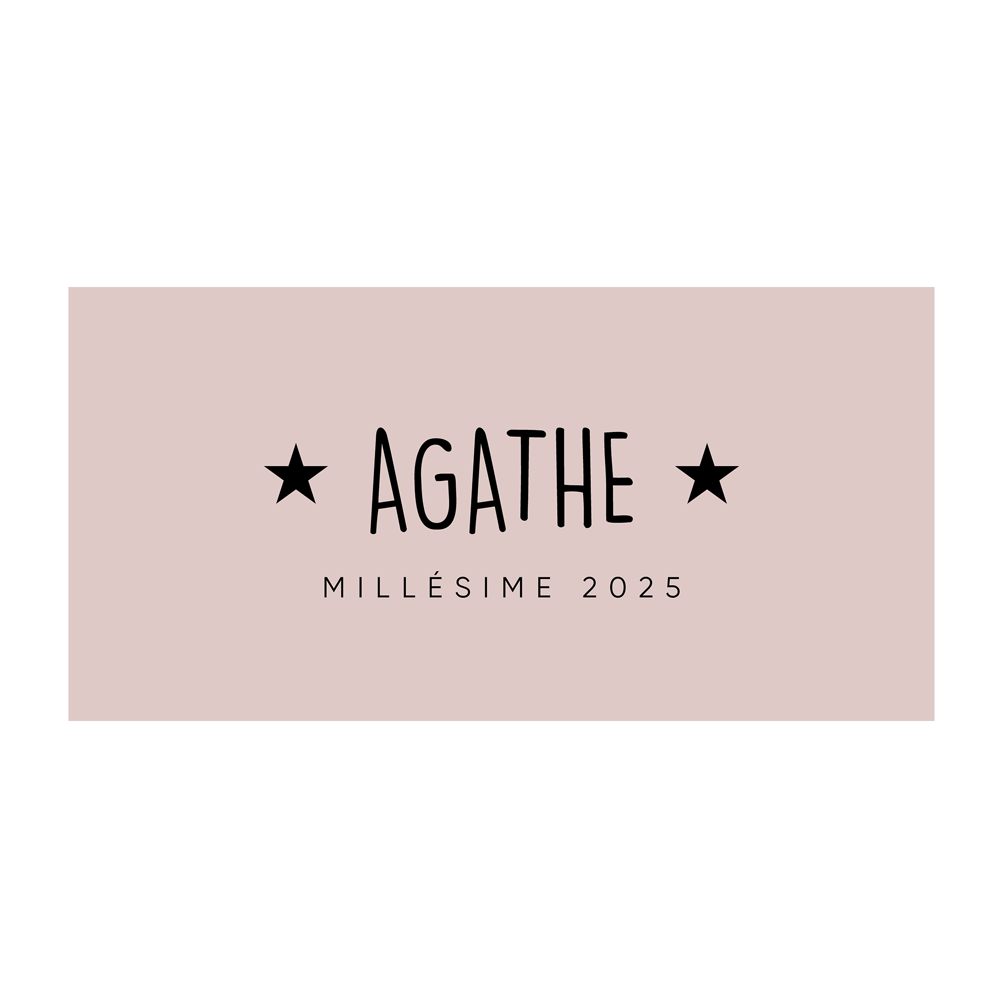 Tapis vinyle personnalisé Millésime Rose