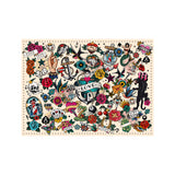 Set de table en vinyle rectangulaire — modèle Tattoo Anchor