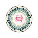 Set de table en vinyle rond — modèle Cima, motif jungle