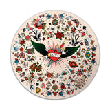 Plateau rond — modèle Tattoo Beige