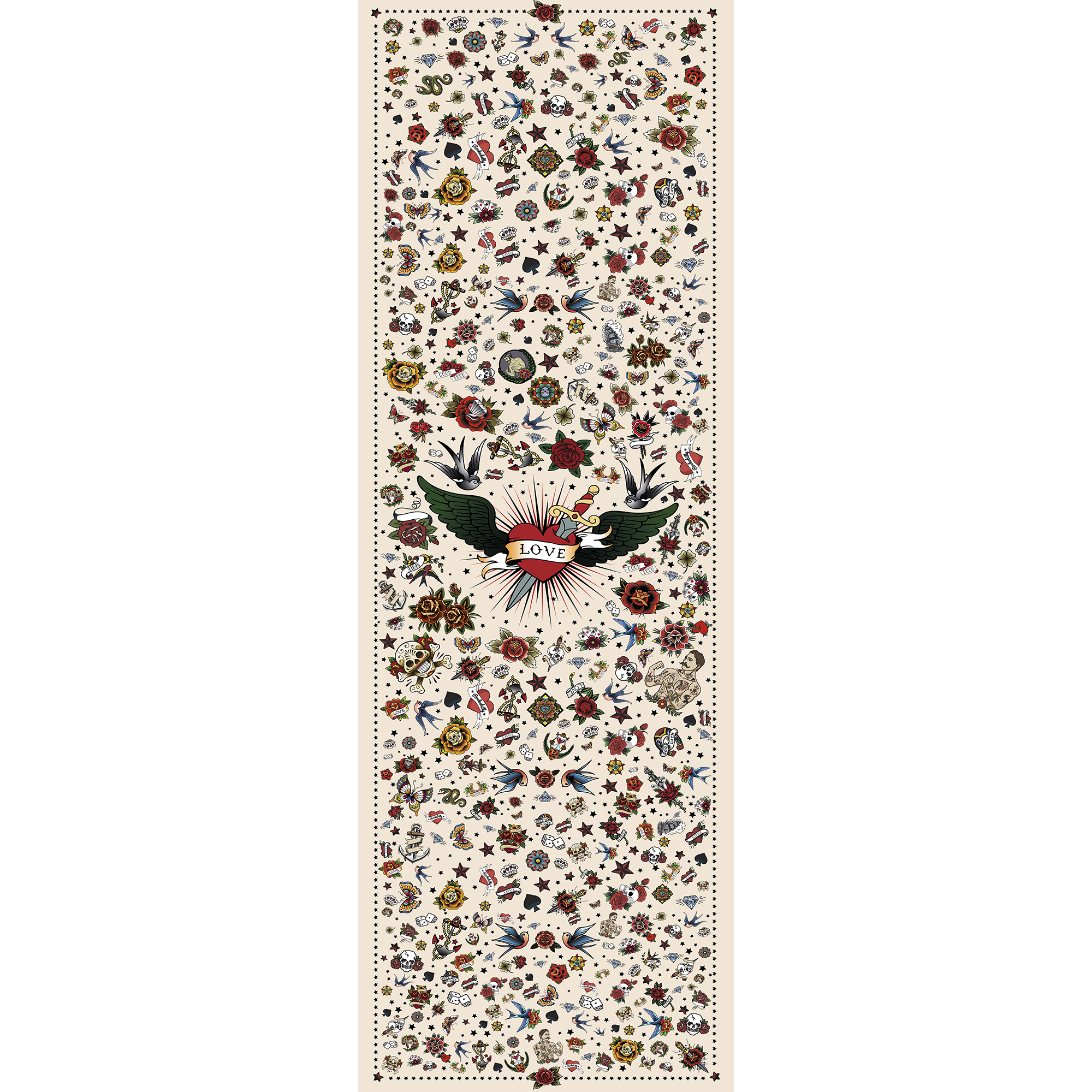 Beige Tattoo Deckchair