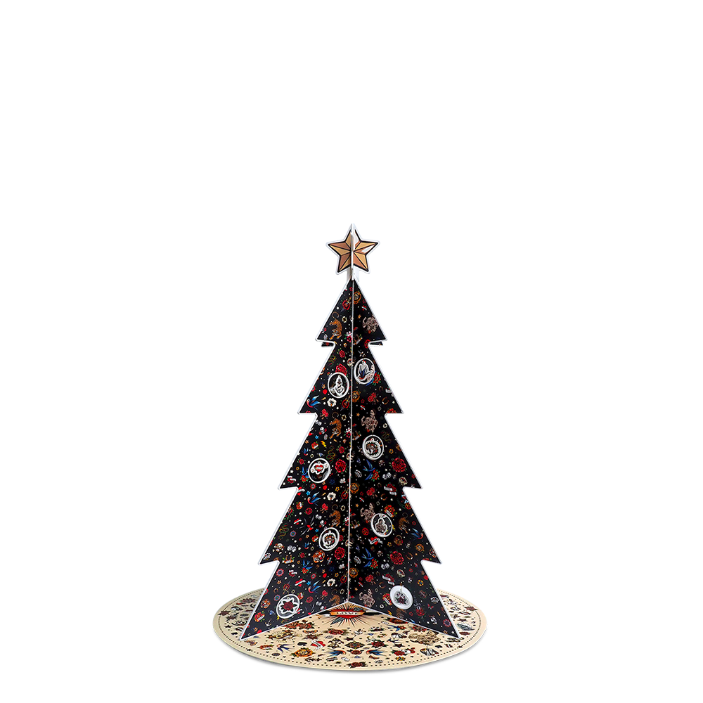 Sapin de Noël PVC Tattoo Noir M