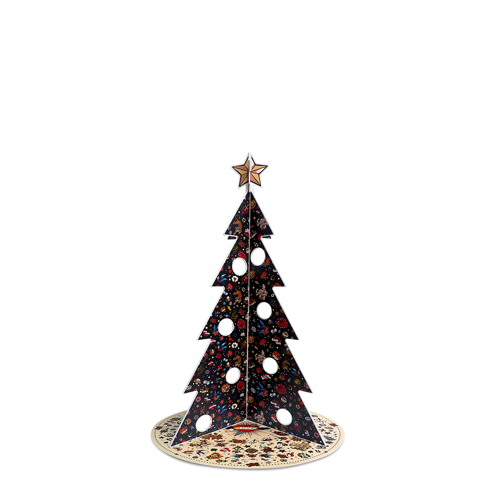 Sapin de Noël PVC Tattoo Noir M