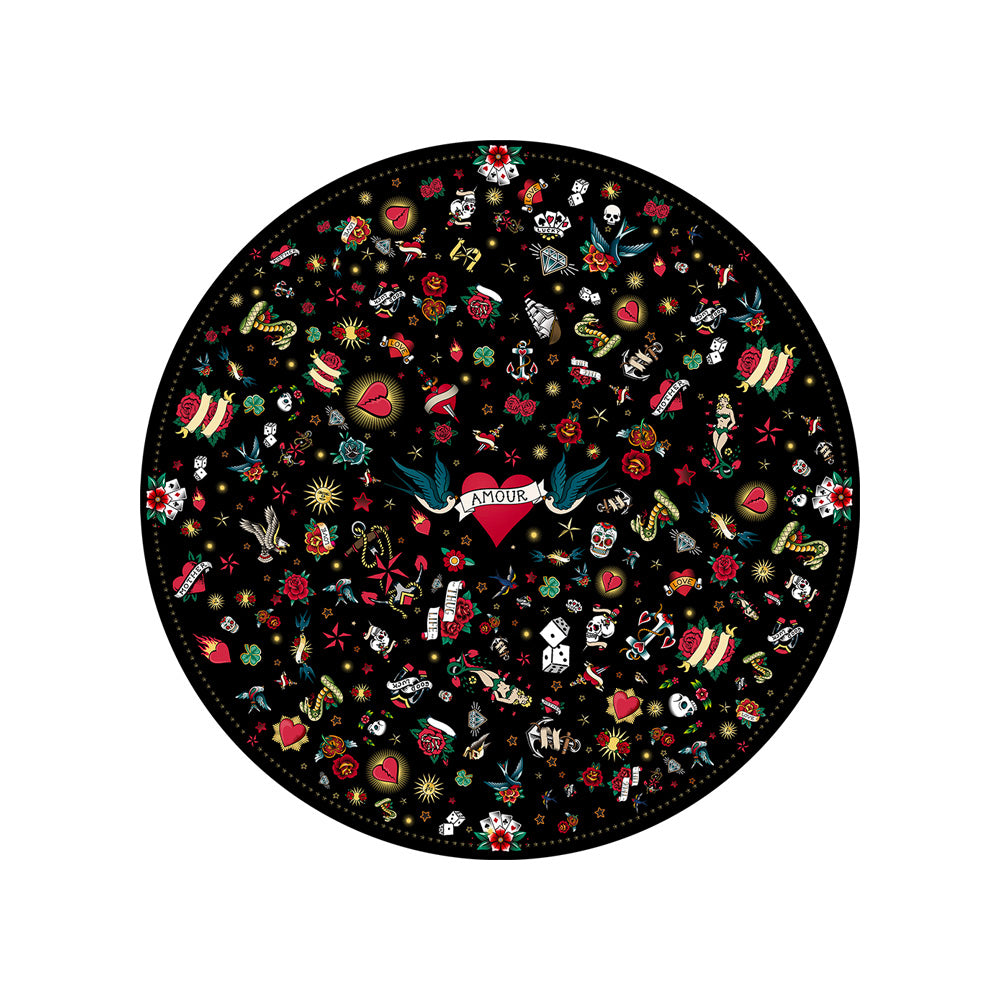 Tattoo vinyl placemat - Round