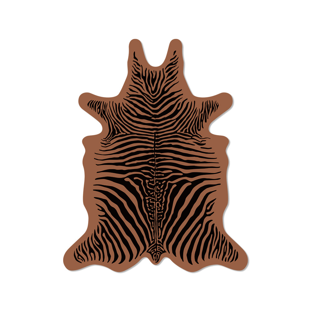 Set of 6 Zebra vinyl coasters