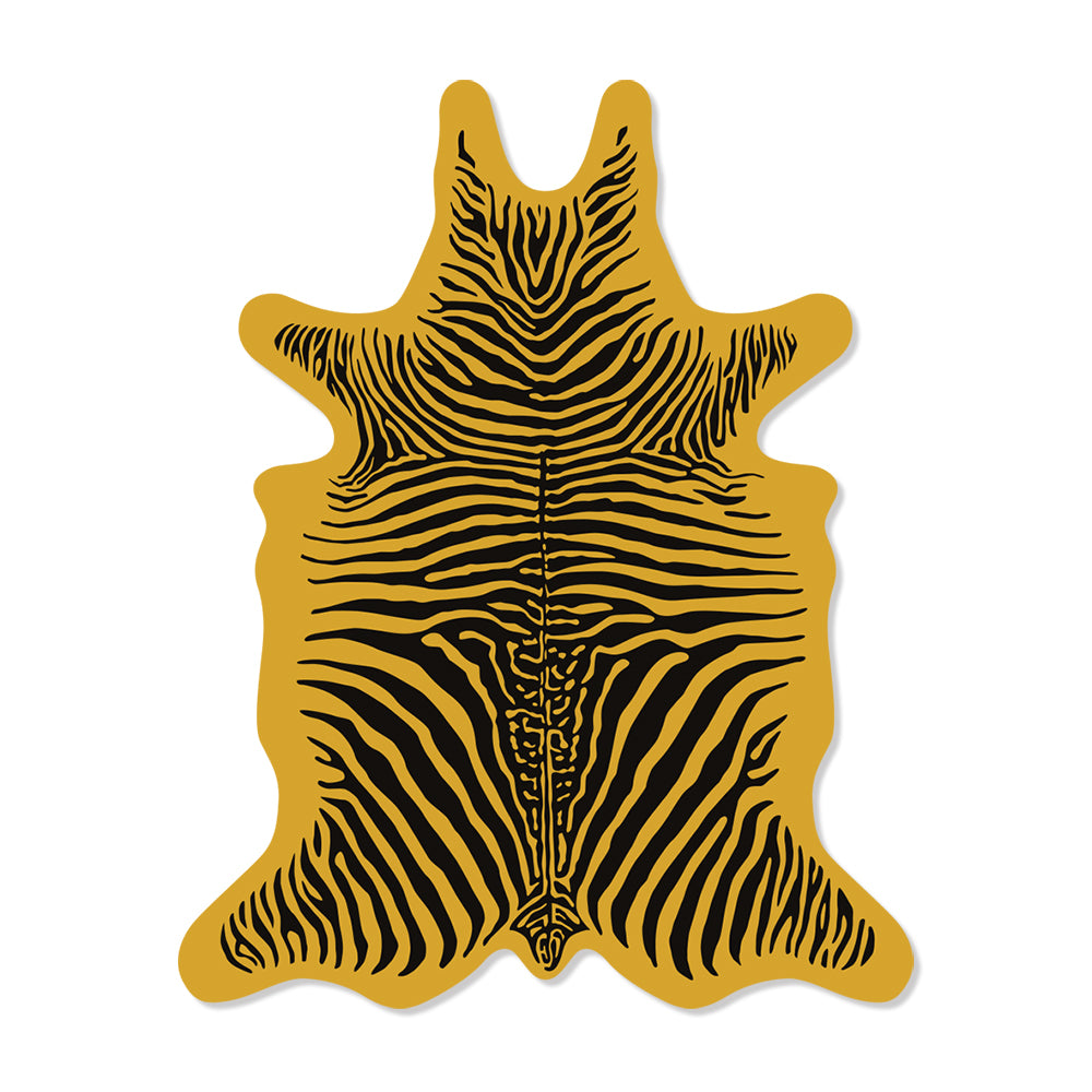 Zebra L vinyl rug