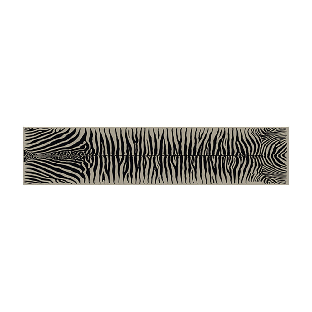 Zebra vinyl table runner