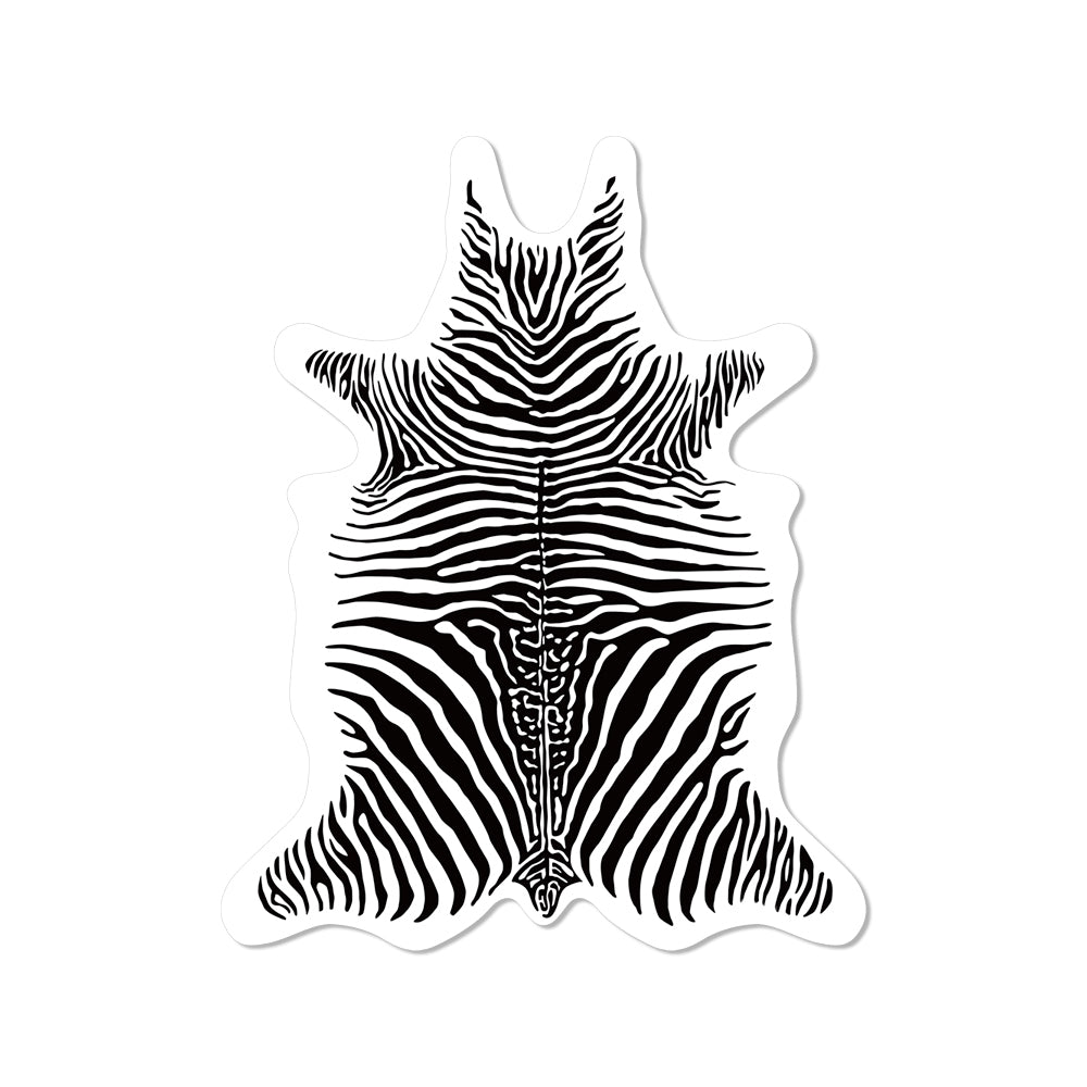 Lot de 6 dessous de verre vinyle Zebra