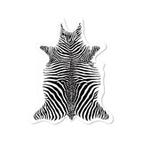 Set of 6 Zebra vinyl coasters