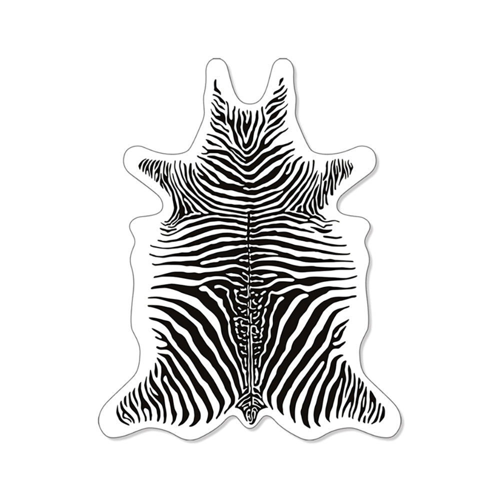 Set of 6 Zebra vinyl coasters