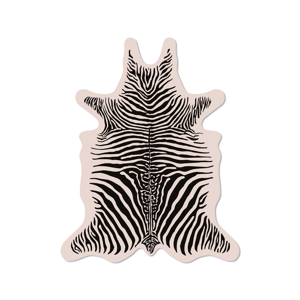 Lot de 6 dessous de verre vinyle Zebra