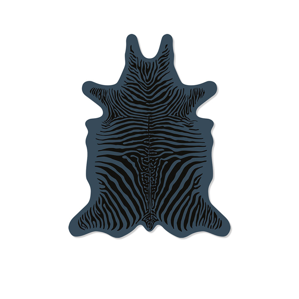 Zebra design & original vinyl rug - 100% Made in France
