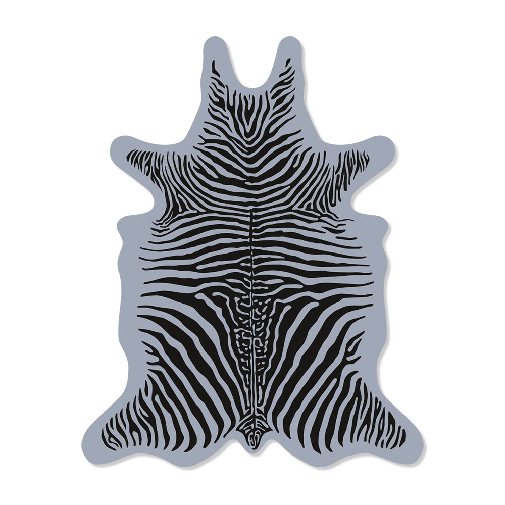 Zebra L vinyl rug