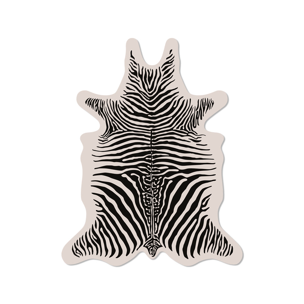 Set de 6 posavasos de vinilo Zebra